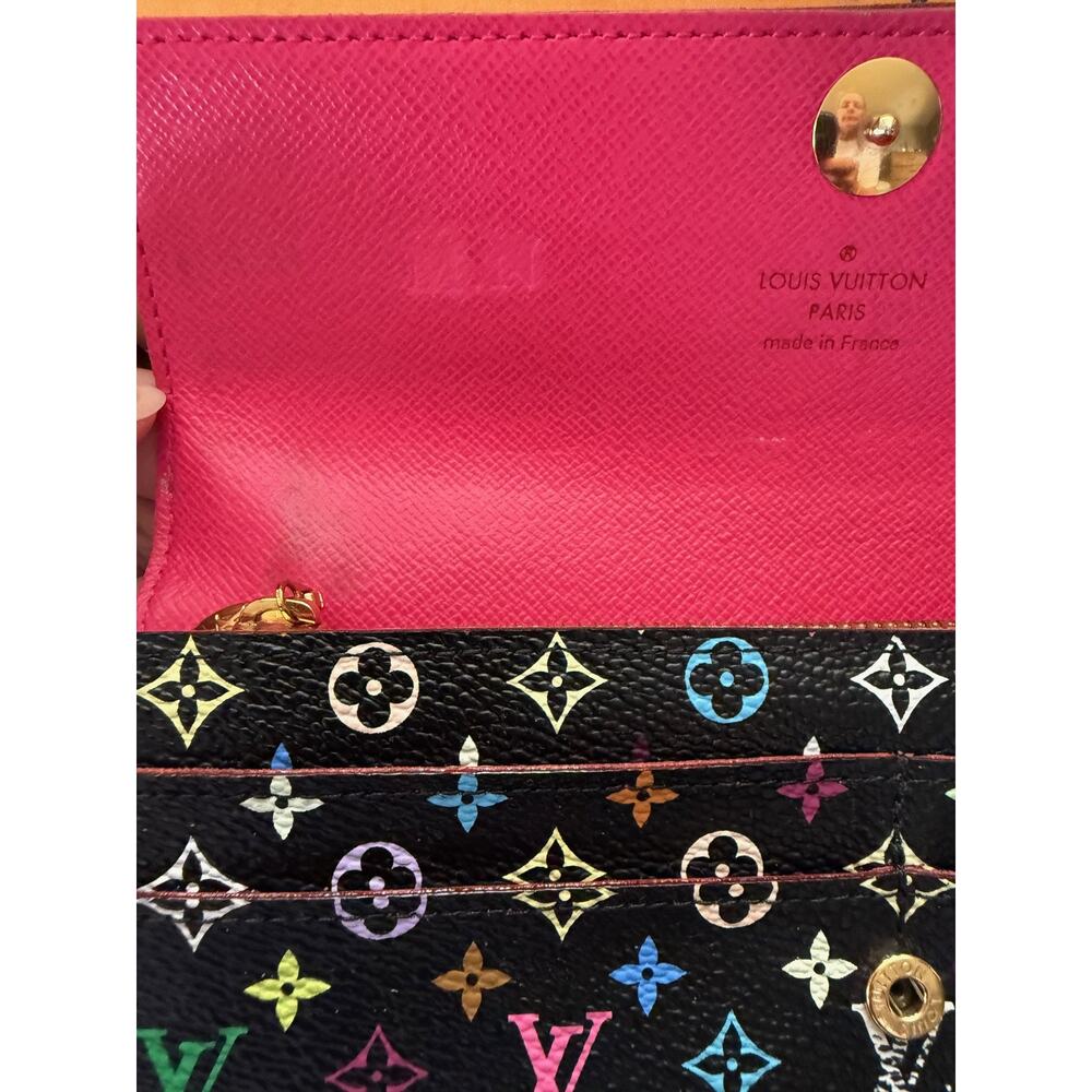 Louis Vuitton Wallet Womens Multicolor Monogram Canvas Long Envelope France Logo - Picture 12 of 16
